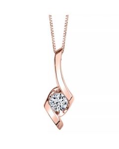Diamond (1/5 ct. t.w.) Pendant  in 14k White, Yellow or Rose Gold