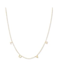 LOVE Letter 18" Statement Necklace in 10k Gold