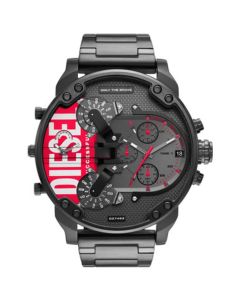Men's Chronograph Mr. Daddy 2.0 Black-Tone Stainless Steel Bracelet Watch 57mm