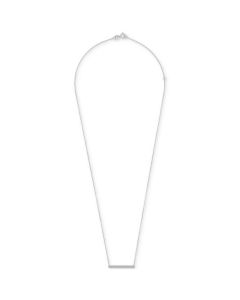 Diamond Bar Pendant Necklace (1/6 ct. t.w.) in 14k White Gold or 14K Yellow Gold, 18" + 2" extender, Created for Macy's