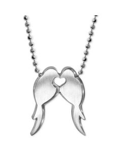 Lovebirds Pendant Necklace in Sterling Silver