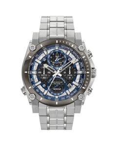 Men's Chronograph Precisionist Stainless Steel Bracelet Watch 46.5mm